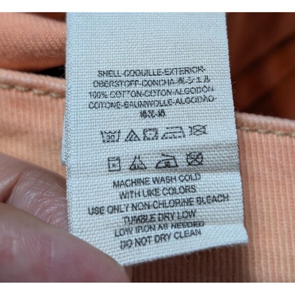 Free People Shorts Size 25 Orange Acid Wash Lace Frayed Distressed Denim - Picture 7 of 10